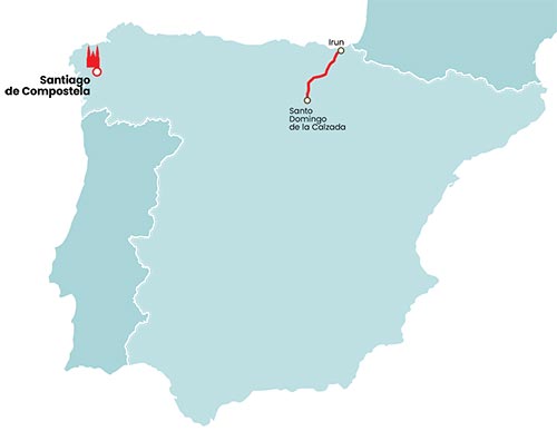 Mapa: Camino Vasco