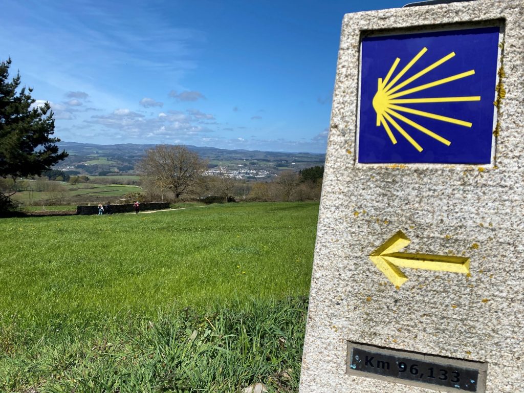 Flecha amarilla camino de santiago